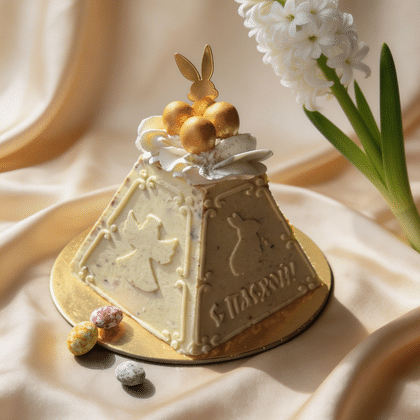 Пасха творожная "Фундук-вяленая клюква"