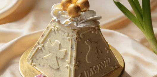 Пасха творожная "Фундук-вяленая клюква"