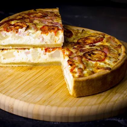 Киш "Бекон и цветная капуста"