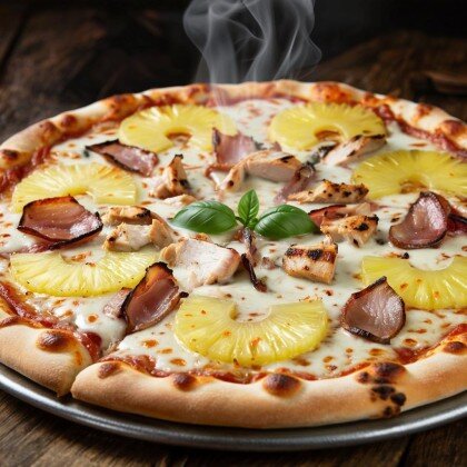 Пицца «С ананасом и беконом»