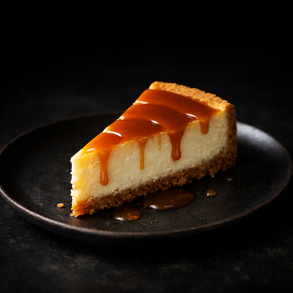 Творожный чизкейк с карамельным топингом