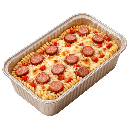 Паста «Колбаски в сыре»