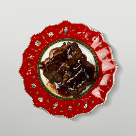 Ребра  сувид в соусе терияке