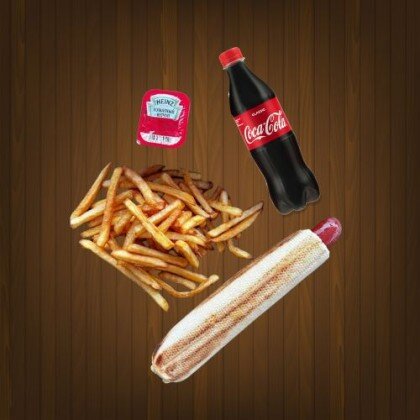 Детский хот-дог сет + кола