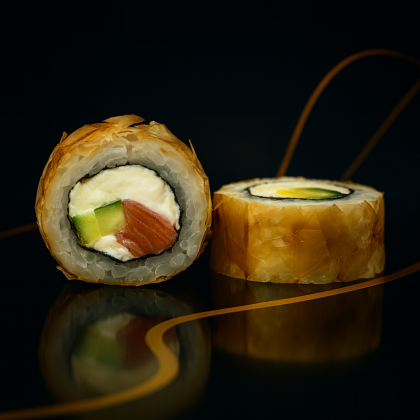 Бонито с копченым лососем