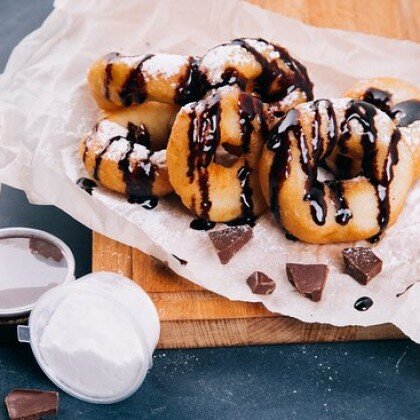 ПОНЧИКИ ШОКОЛАДНЫЕ