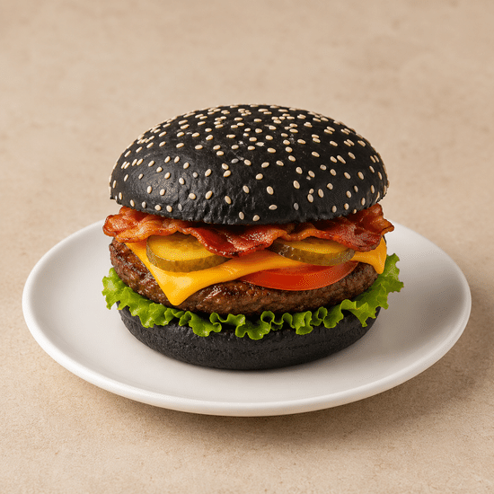 «Black burger» с беконом