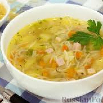 Суп картофельный с вермишелью