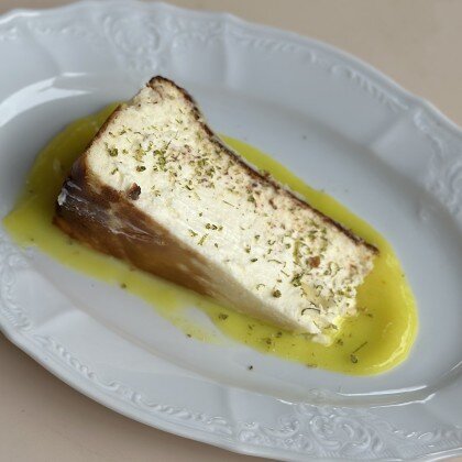 Чизкейк с лимонным курдом