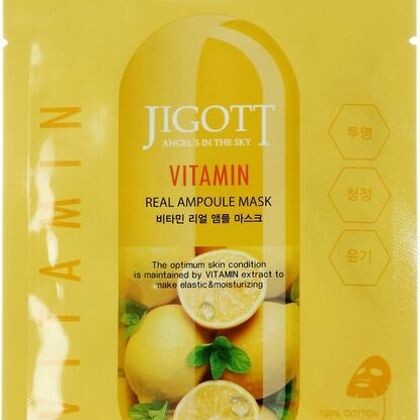 Тканевая маска для лица JIGOTT ВИТАМИН VITAMIN Real Ampoule Mask