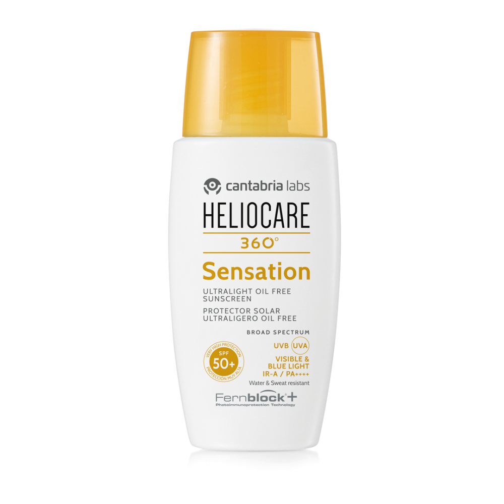 Ультралегкая солнцезащитная эмульсия SPF 50+ для чувствительной кожи Sensation HELIOCARE 360º CANTABRIA LABS 50 мл