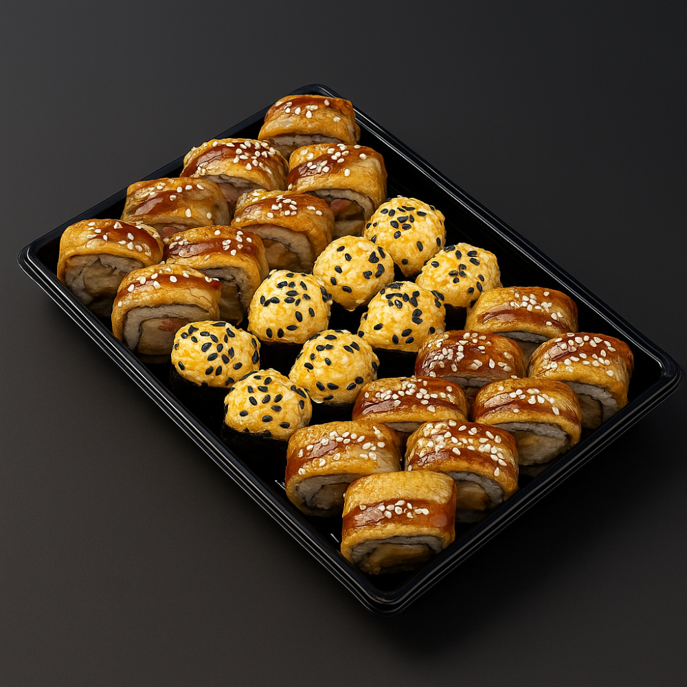 Сет «Дико вкусный» — 24 ролла с хрустящей панировкой и запеканием