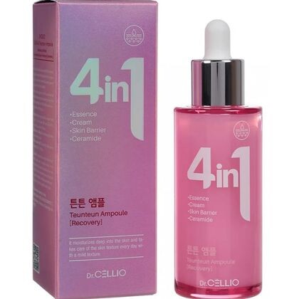 Сыворотка для лица с керамидами DR.Cellio 4 In 1 Teunteun Ampoule Ceramide 50мл