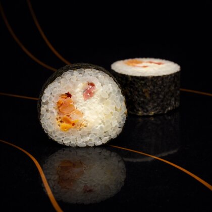 Футомак с жареным лососем и шиитаке