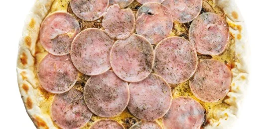 Пицца с ветчиной и грибами