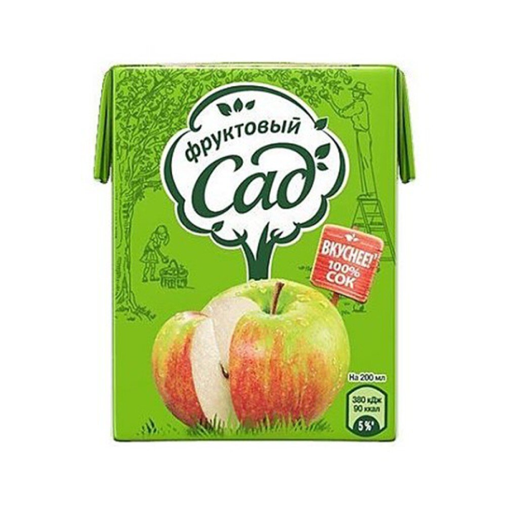 СОК ФРУКТОВЫЙ САД «ЯБЛОКО» 0,2 ЛИТРА