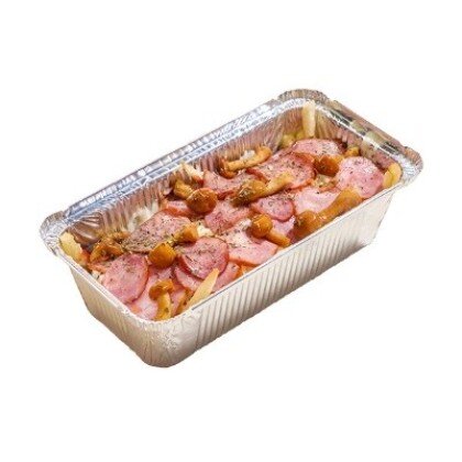 Чизи фри с колбасками и грибами