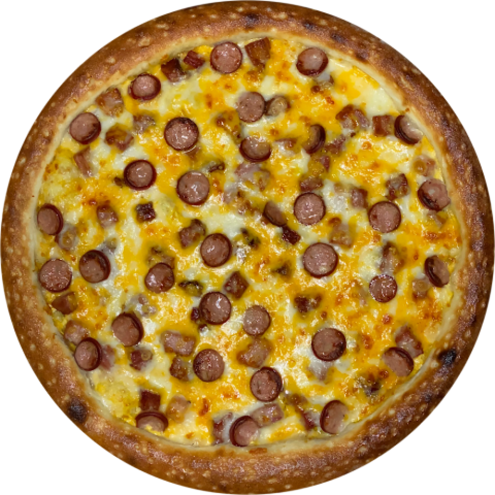 Пицца «Колбаски чеддер»
