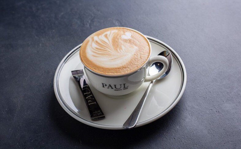 Капучино двойной с миндальным молоко