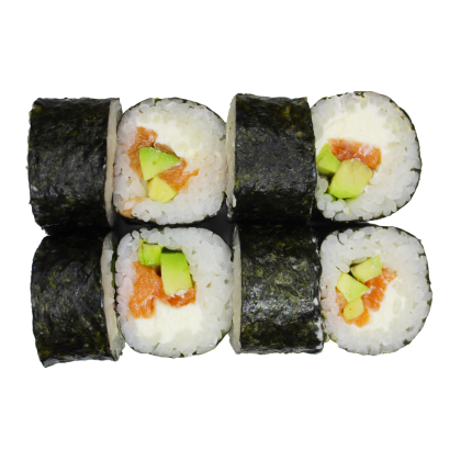 Ролл с лососем и авокадо