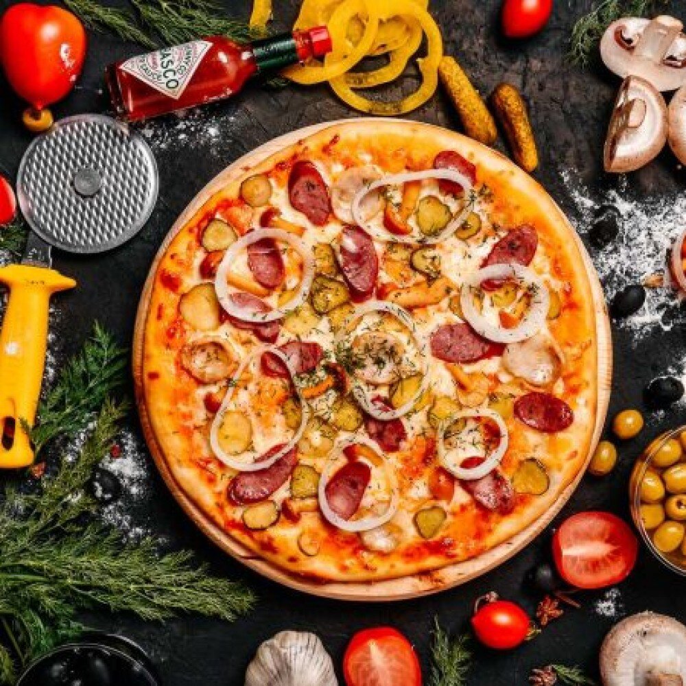 Пицца «Мечта охотника» 25 см — вкусно, сытно и с доставкой