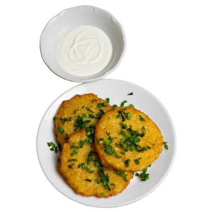 Драники со сметаной