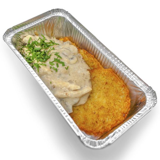 Драники с курицей