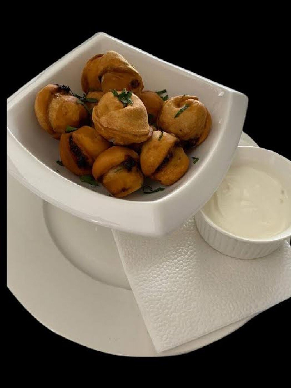 Пельмени жареные