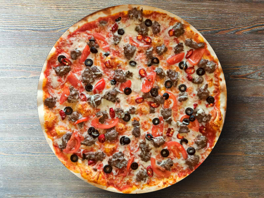 Пицца «Сицилийская», острая