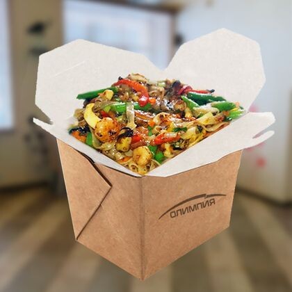 Wok с морепродуктами