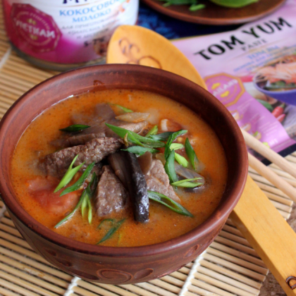 Том ям с говядиной