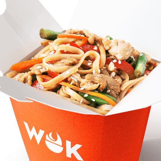 Party WOK: Курица в соусе терияки с лапшой удон