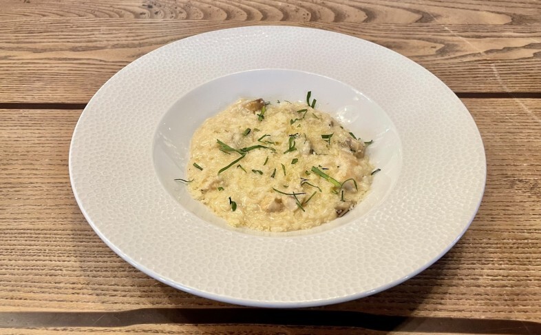 Ризотто с цыплёнком и шампиньонами