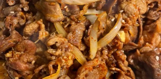 117 Жареная говядина с грибами эноки