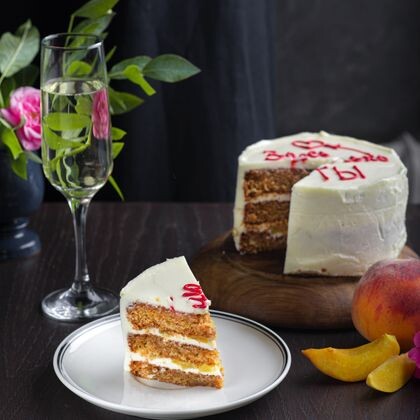 Бенто-торт "Ванильный" с абрикосом