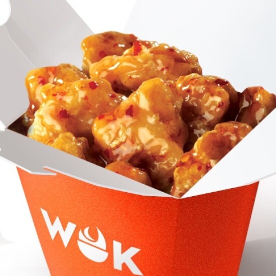 Party WOK: Орандж чикен на рисе