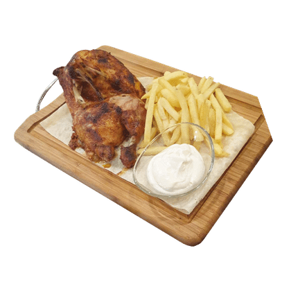 Полкурицы на мангале