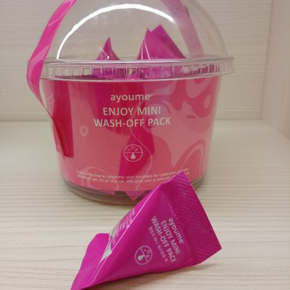 Ayoume Успокаивающая маска для лица с каламином Enjoy Mini Wash Off Pack