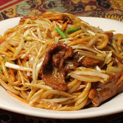 505 Жареная лапша со свининой