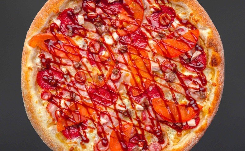 Пицца «Мясная барбекю»
