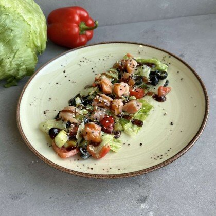 Норвежский с лососем и овощами