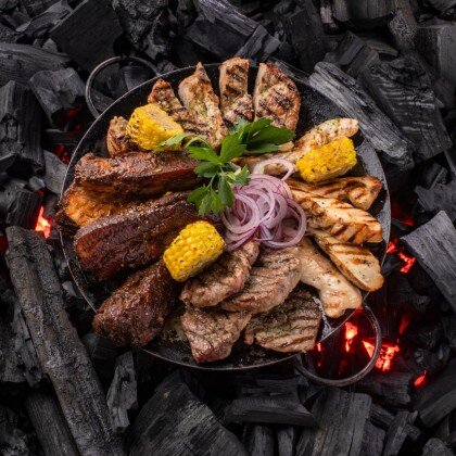 Мясной сет на углях