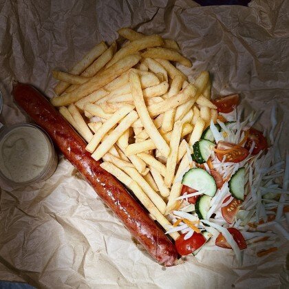 Ланч бокс с колбаской