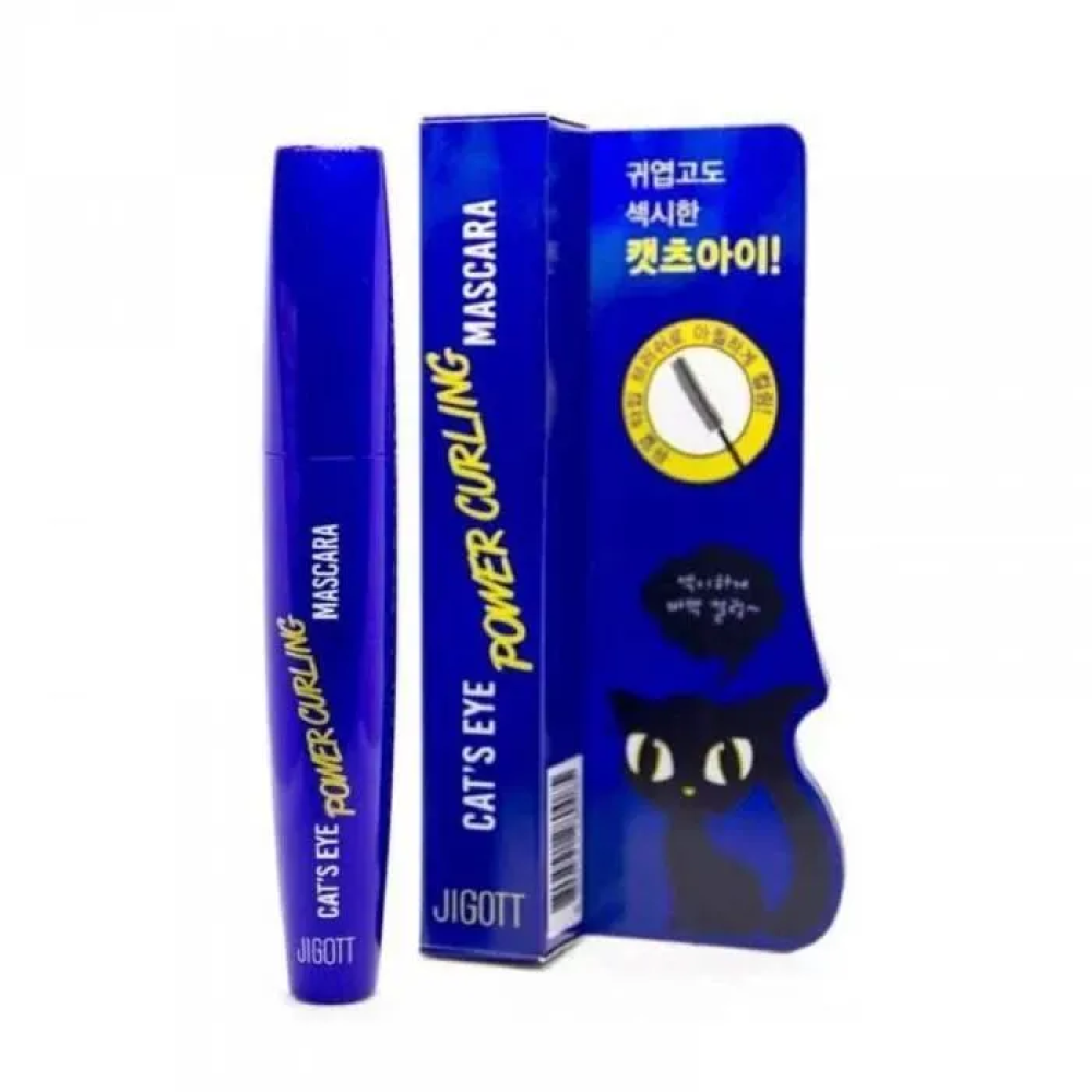 Тушь для ресниц подкручивающая - Jigott Cat's Eye Power Curling Mascara