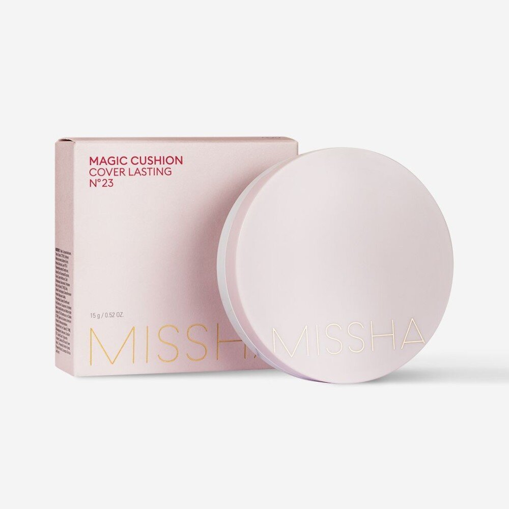 MISSHA Magic Cushion Cover Lasting SPF50+/PA+++ ТОН 21Увлажняющая тональная основа-кушон