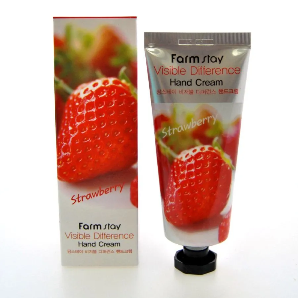 FARMSTAY Крем для рук с клубникой Visible Difference Hand Cream Strawberry
