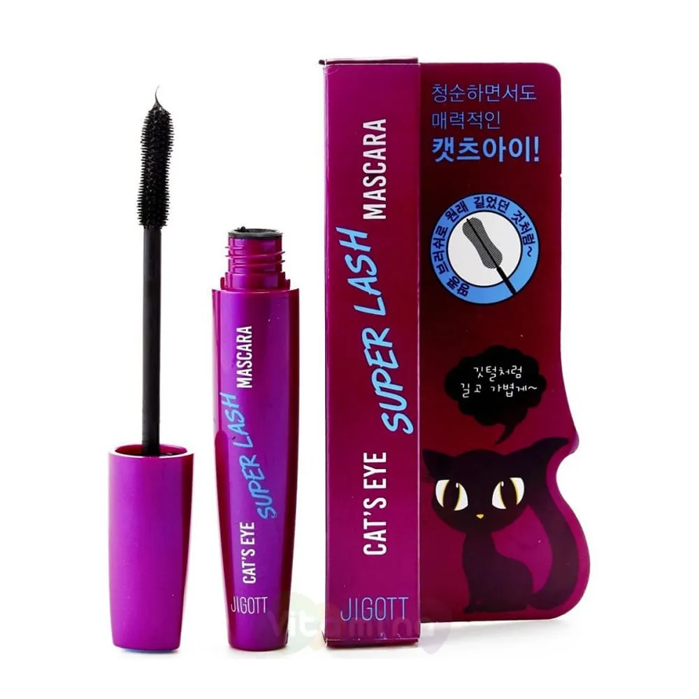 Jigott Тушь для ресниц удлиняющая CatS Eye Super Lash Mascara