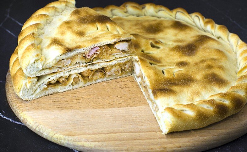 Пирог «Курица барбекю»