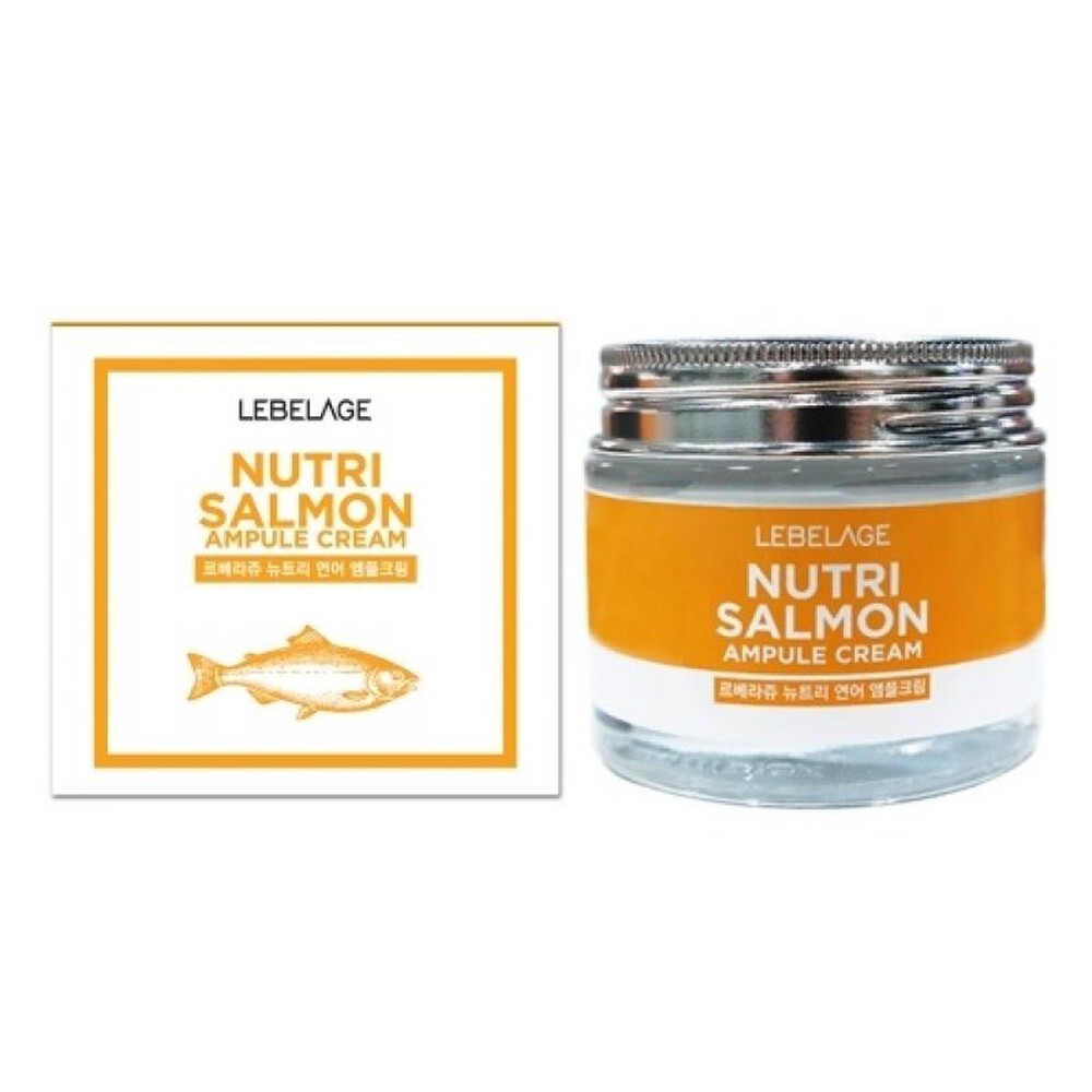 Крем для лица ампульный с лососевым маслом LEBELAGE AMPULE CREAM NUTRI SALMON
