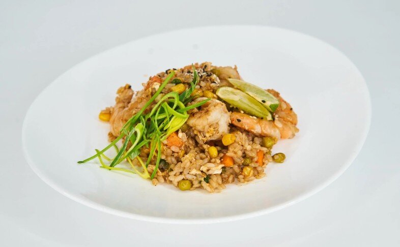 Рис с креветкой